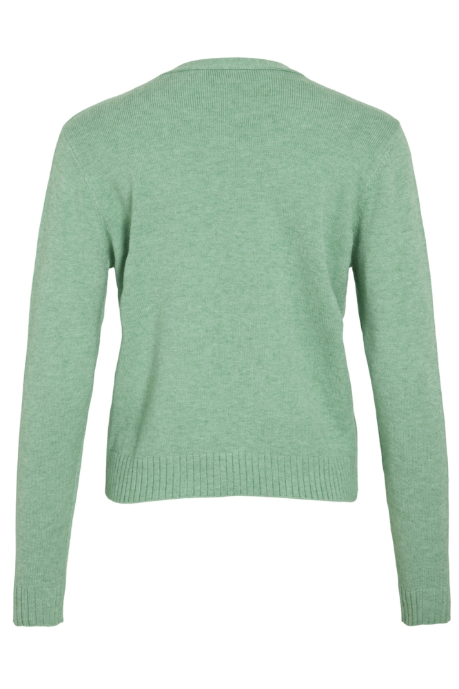VIRIL SHORT L/S KNIT CARDIGAN-NOOS 14060800 WINTER GREEN/MELANGE